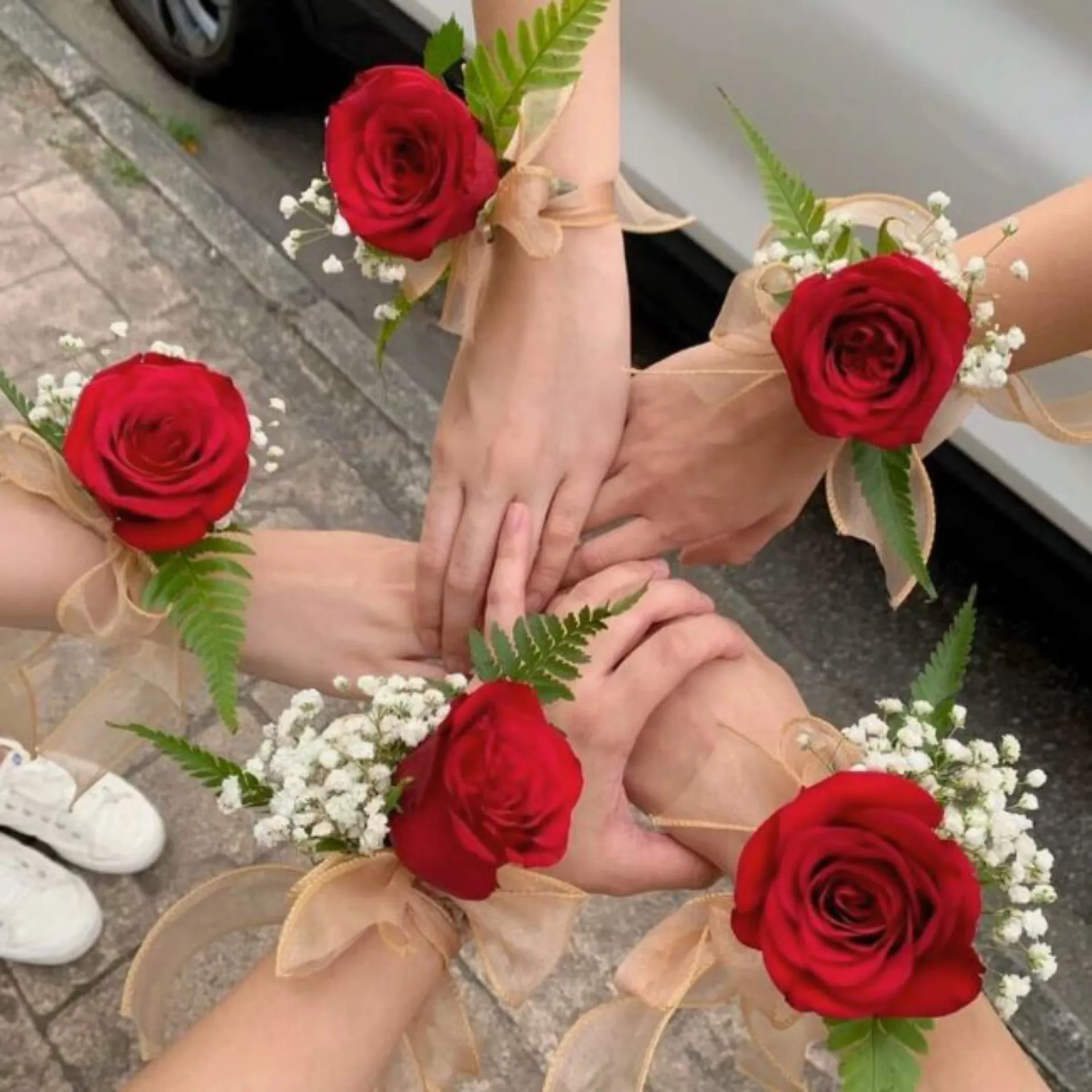 Sweet Rosy Wrist Corsage