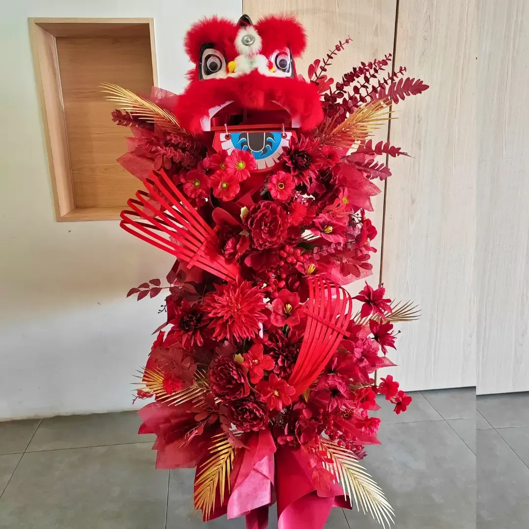 CNY Lion Stand Arrangement