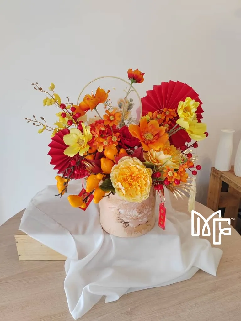 2025 Lunar Bloom - Red & Yellow Theme
