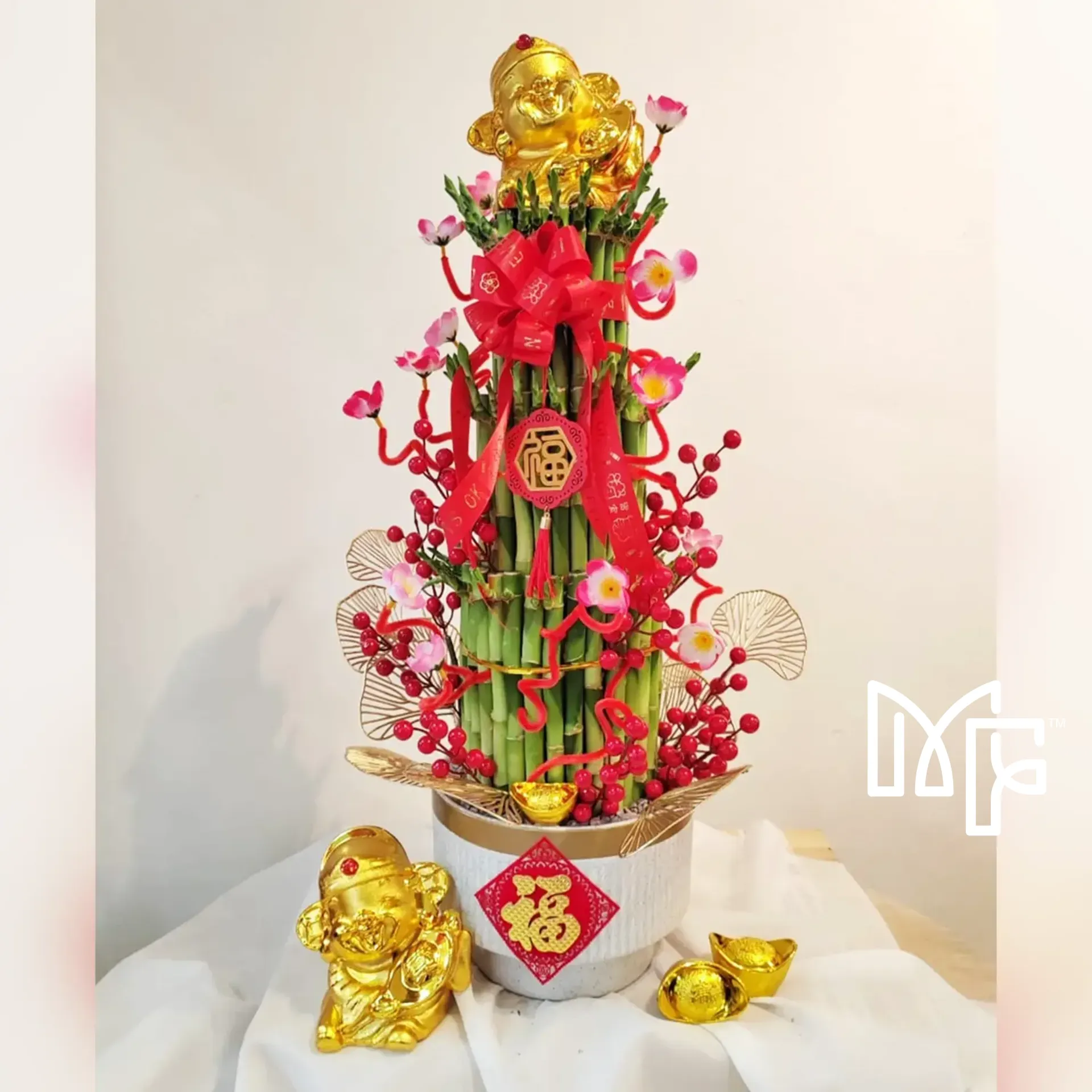 3-Tier Soaring Bamboo Blessings 70cm