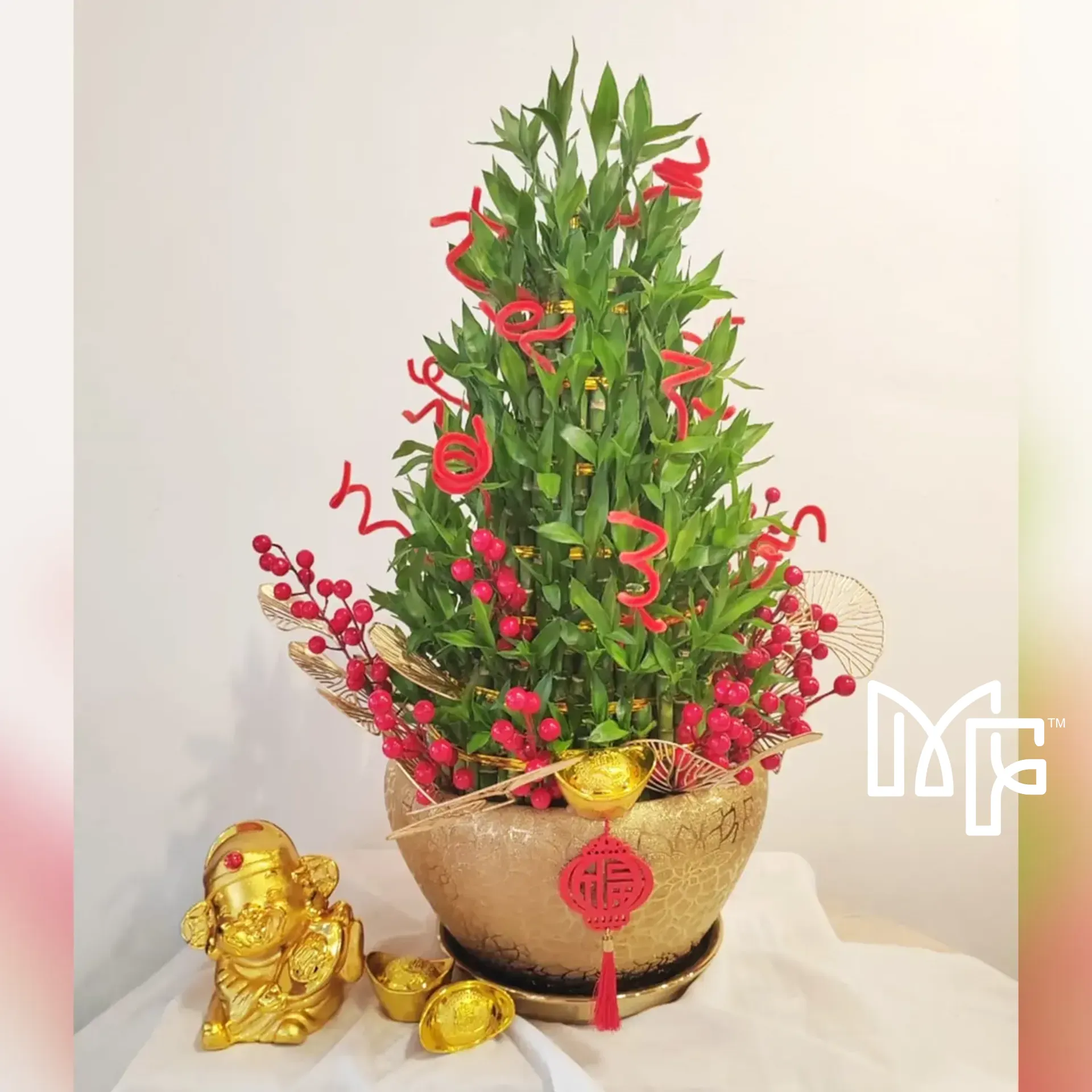 8-Tier Soaring Bamboo Blessings 70cm