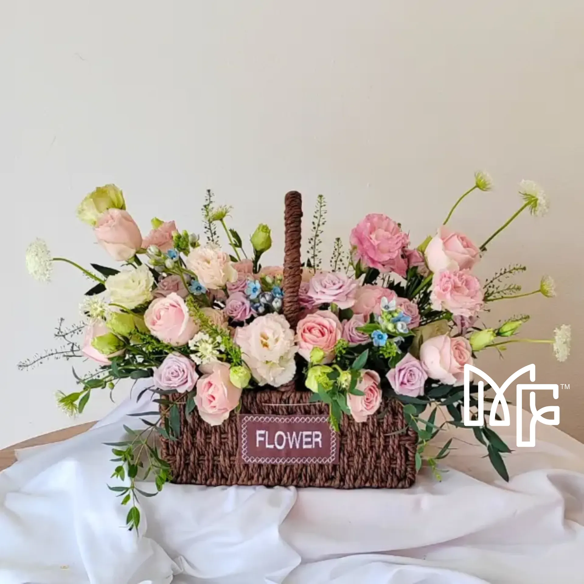 Blushing Bloom Basket