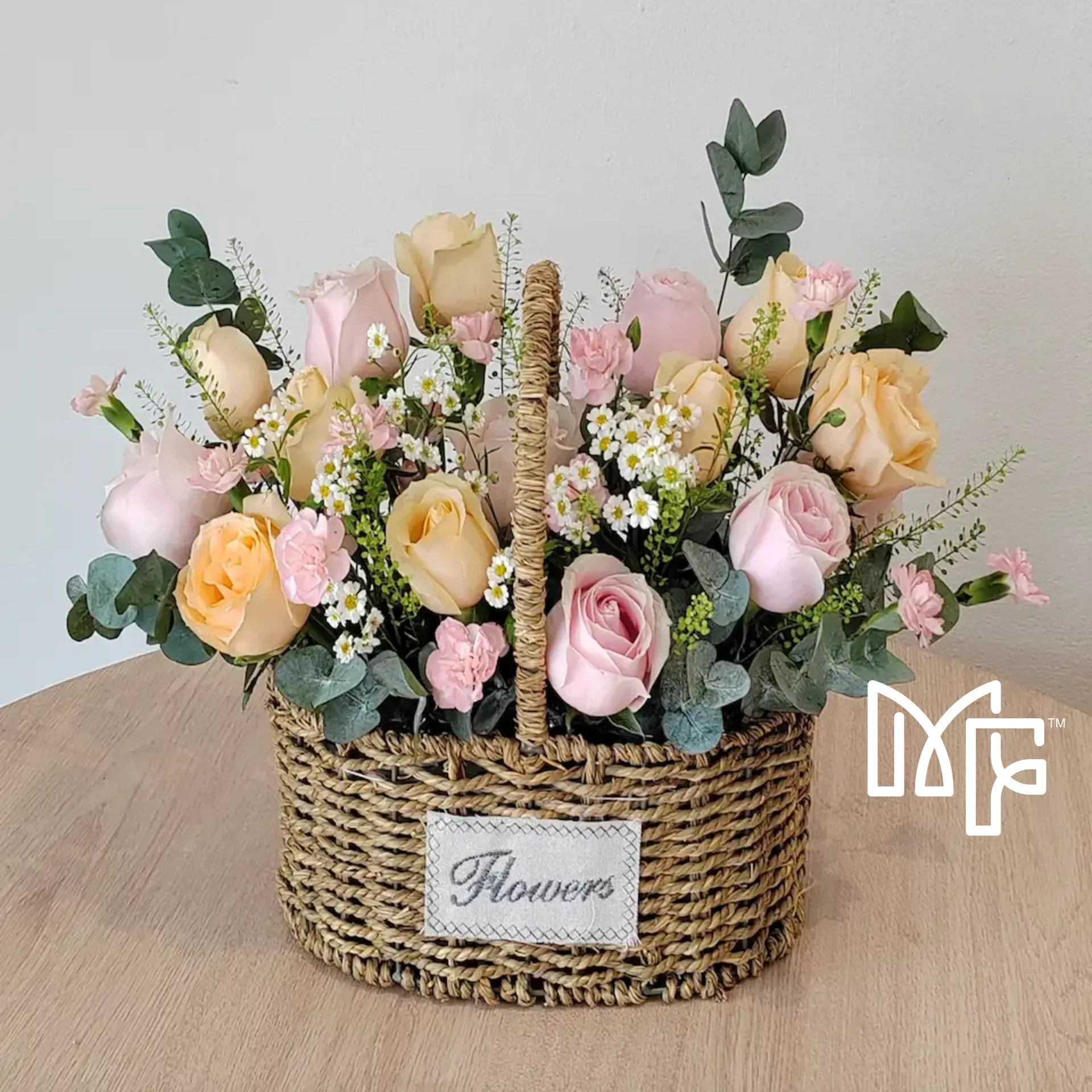 Blushing Meadow Basket