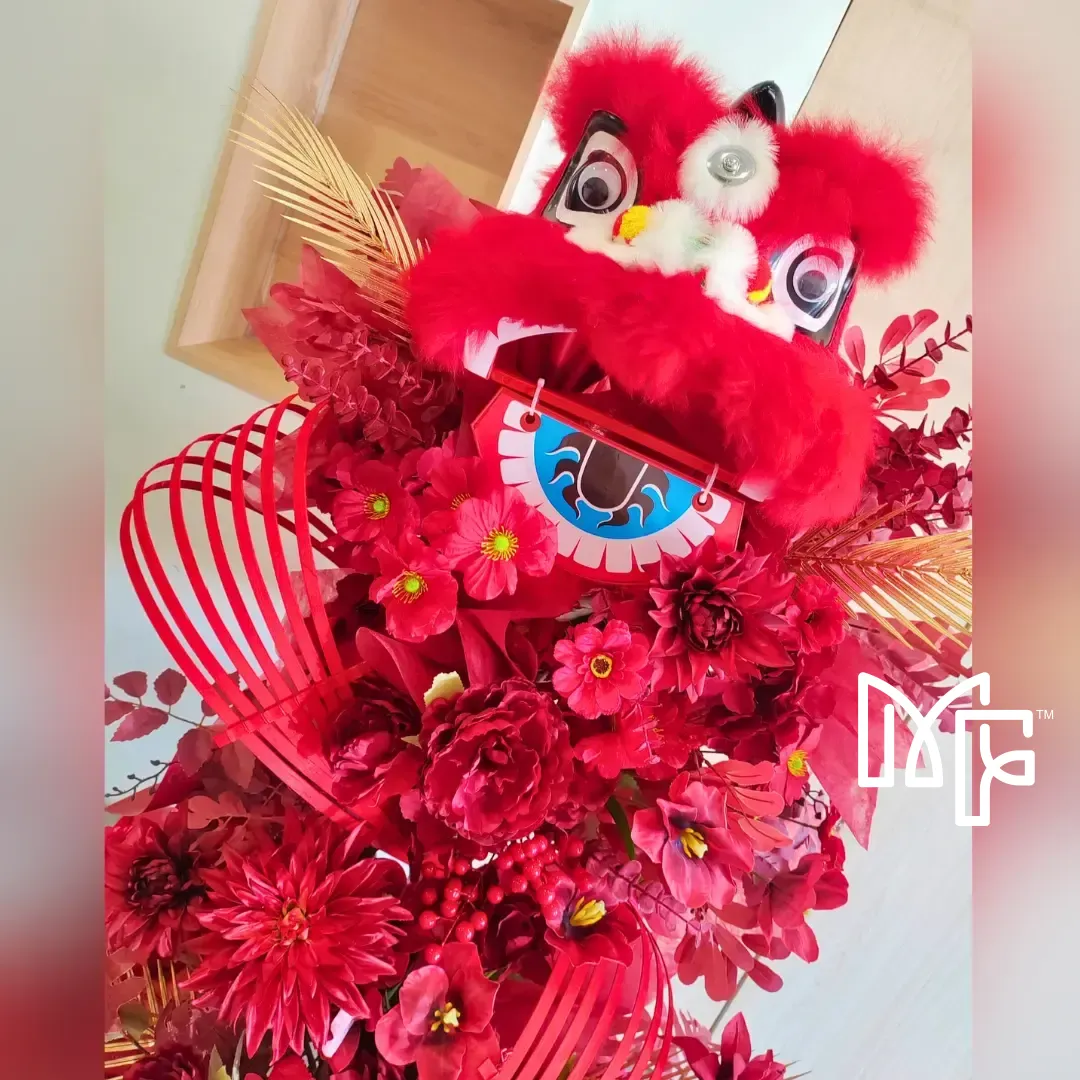 CNY Lion Stand Arrangement
