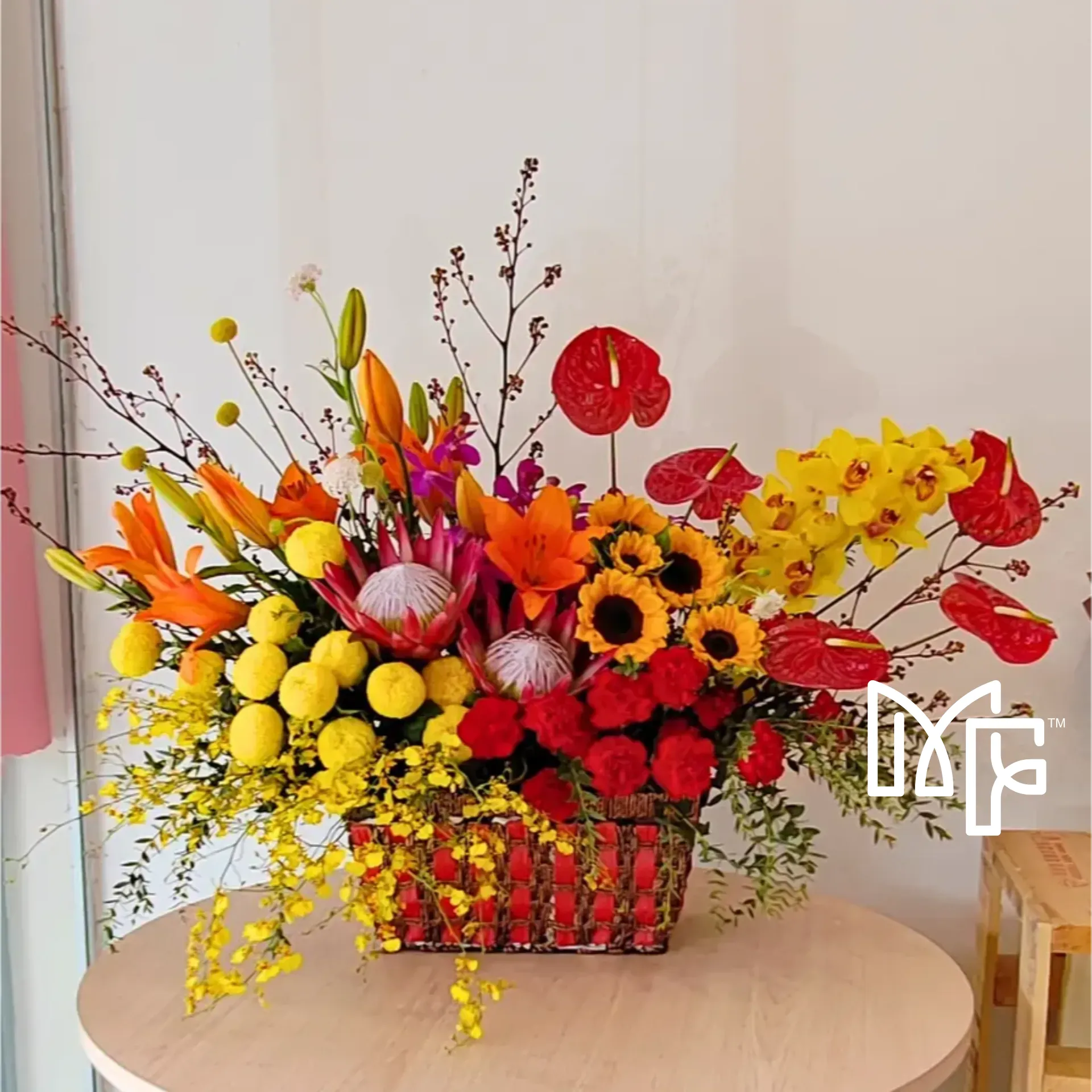 Majestic Bloom Basket