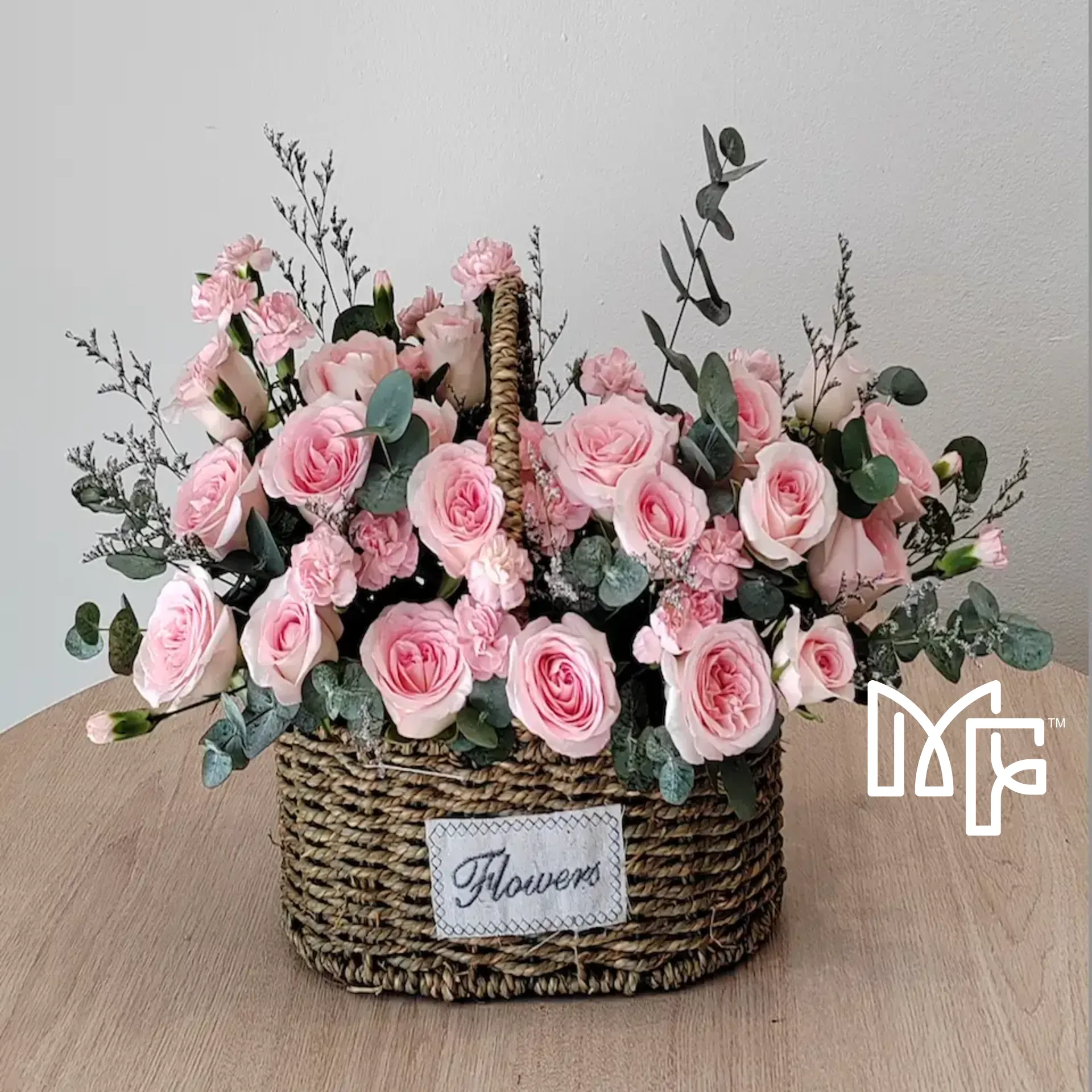 Rosy Serenity Basket