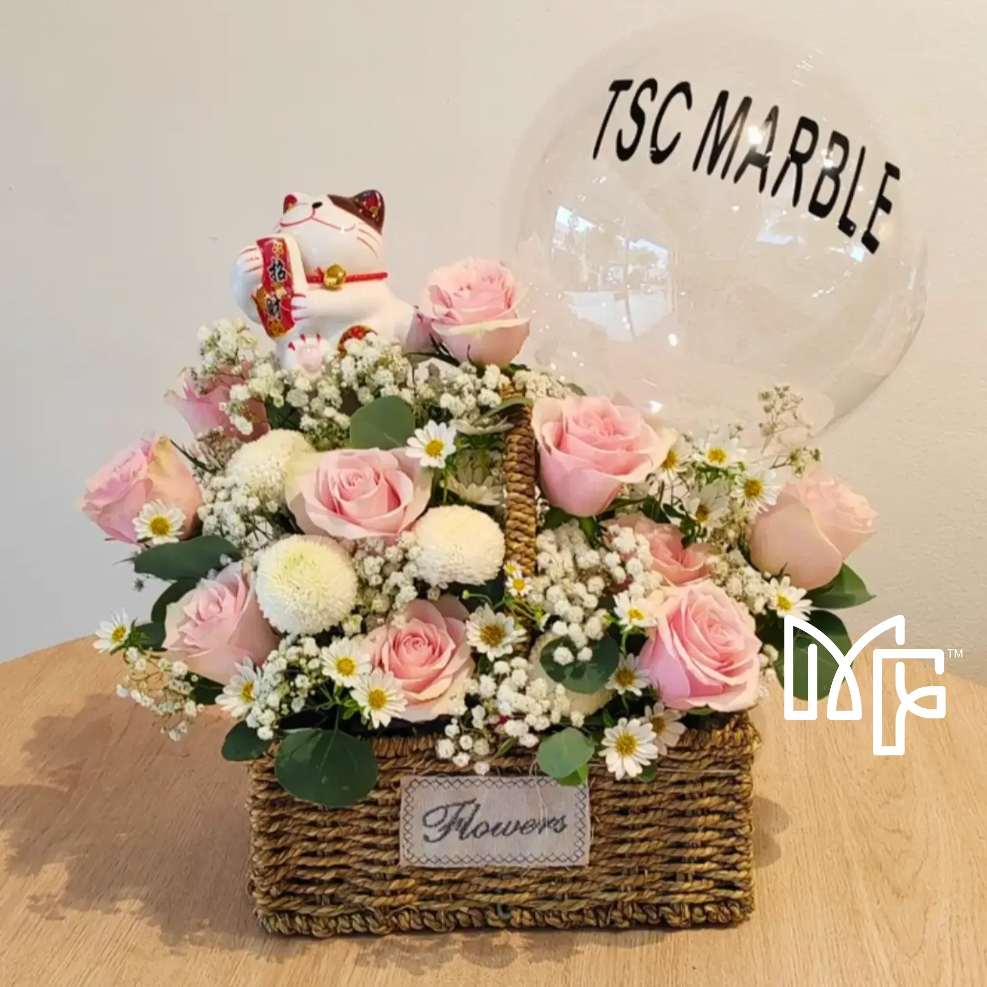 Whimsical Petals Basket
